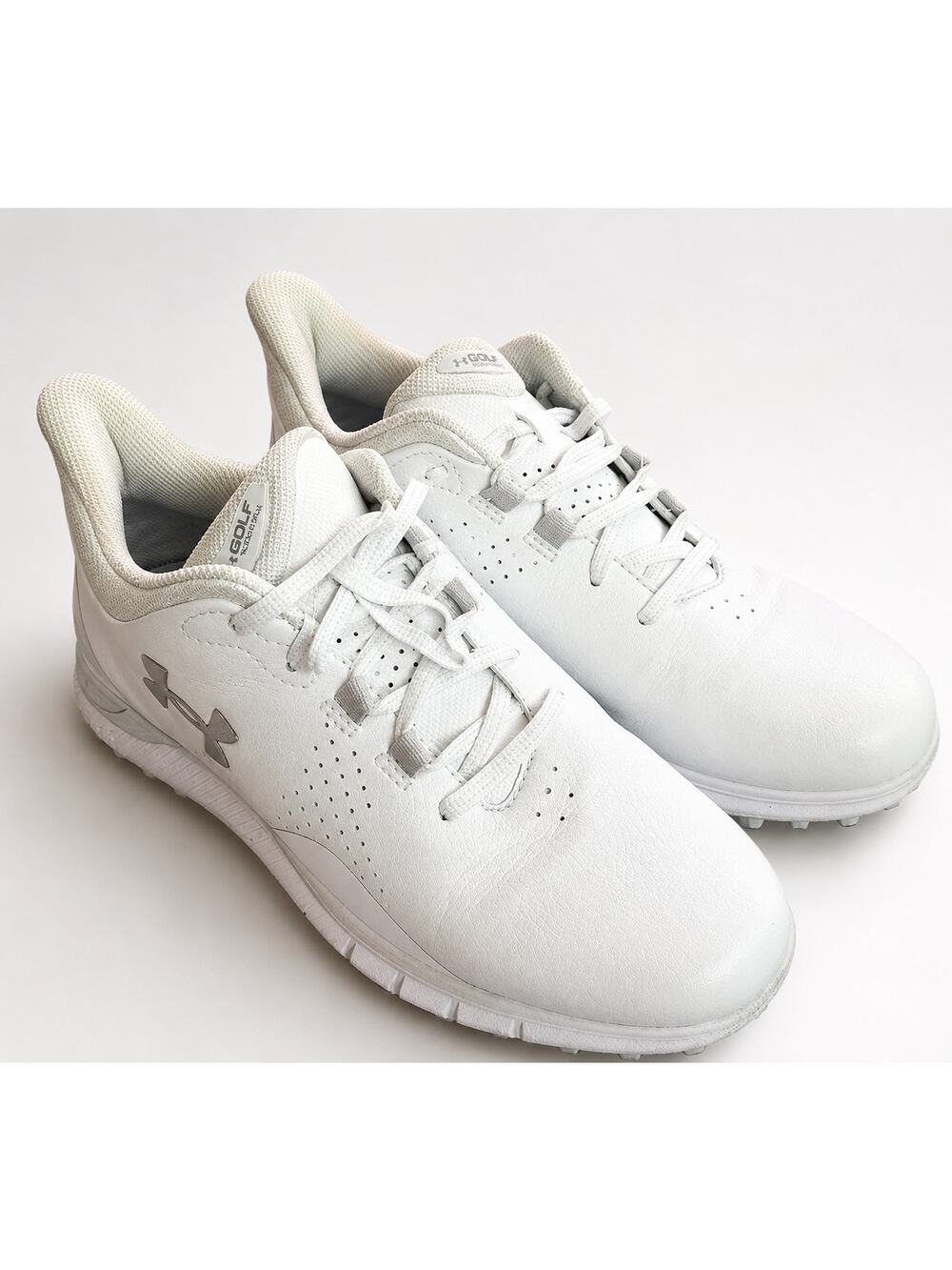 Under Armour Charged Draw 2 Golf Shoes White Waterproof Women’s US 9.5 Sample